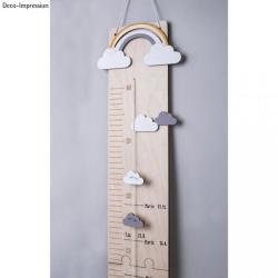 Holzmotiv Kleine Wolke 6 Teile natur