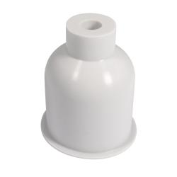 Verpackung für eine Gießform für eine Vase. Die Vase hat eine feine geriffelte Oberfläche.