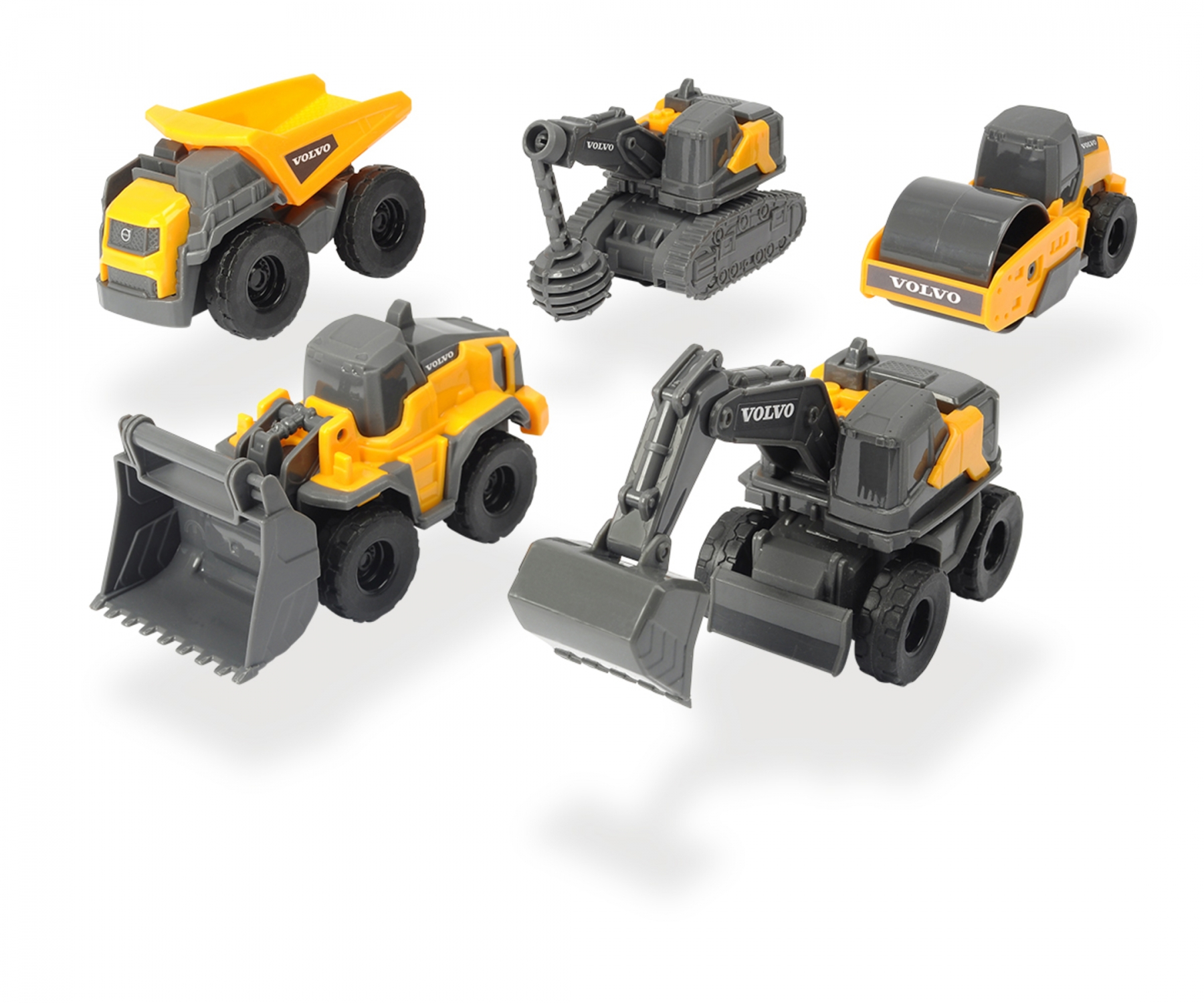 DICKIE TOYS Volvo Baustellen-Set 5 Teile gelb