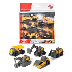 DICKIE TOYS Volvo Baustellen-Set 5 Teile gelb