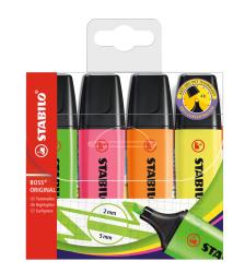 STABILO BOSS ORIGINAL Textmarker 4er Pack 