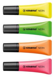 STABILO NEON - Textmarker, 4er Pack 