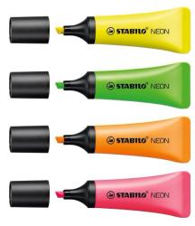 STABILO NEON - Textmarker, 4er Pack 