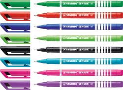 STABILO Fineliner-Set Sensor M Fancy 0,7 mm 8 Stück mehrere Farben