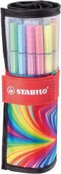 STABILO Fasermaler Pen 68 ARTY Edition 25er Rollerset