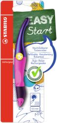 Lila und pinker Füller für Handschrift. Ergonomisches Design, nachfüllbar.