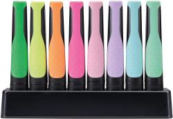 Set mit 8 Stabilo Green Boss Textmarkern. Farben: grün, orange, pink, lila, blau, schwarz. Verpackung aus recyceltem Material. Markierungen von 2 mm Breite.