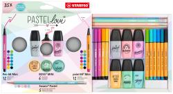 STABILO Schreib-Set Pastelllove 35er Set mehrere Farben