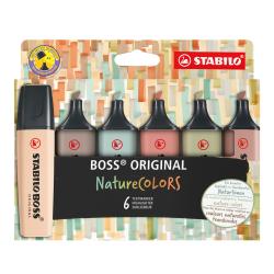 STABILO BOSS Leuchtmarker ORIGINAL NatureCOLORS 6er Etui