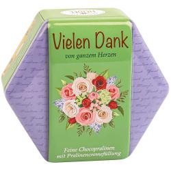 HEIDEL Vielen Dank Bonbons aus Vollmilchschokolade mit Pralinencreme 97 g