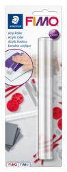 Acrylroller in transparenter Verpackung. Durchmesser 25 mm, geeignet für FIMO Modelliermasse.