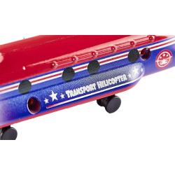 SIKU Transporthubschrauber Metall/Kunststoff 1689 rot/blau