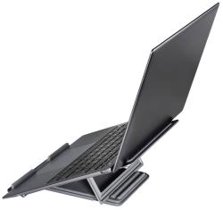 HAMA Ergonomischer Notebook-Stand neigbar Metall grau