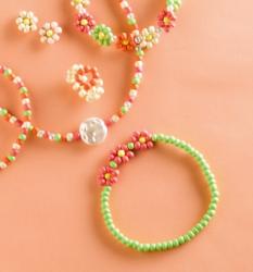 TOPP Perlen Schmuck-Set Power Flowers