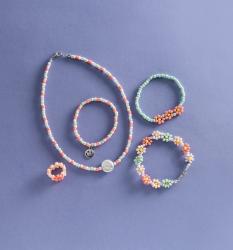 TOPP Perlen Schmuck-Set Sweet Flowers