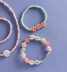 TOPP Perlen Schmuck-Set Sweet Flowers