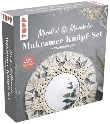 TOPP Mindful Mandala Makramee-Knüpf-Set - Wandspiegel