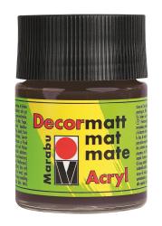 MARABU Acrylfarbe Decormatt Acryl 50 ml dunkelbraun