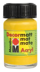 MARABU Acrylfarbe Decormatt Acryl 15 ml mittelgelb