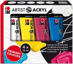 Marabu Artist Acryl - Primary Colours, 4er Set 