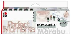 Marabu Marmorierfarbe-Set Easy Marble Pastell, 6 x 15 ml