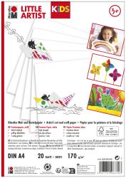 MARABU Kids Little Artist Mal- und Bastelpapier A4 20 Blatt