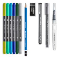 STAEDTLER® Handlettering & Aquarell-Set 11 Teile