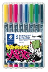 STAEDTLER® Lumocolor® Permanentmarker  1 mm 8 Stück mehrere Farben