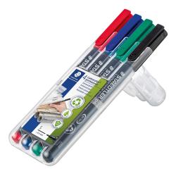 STAEDTLER® Lumocolor® OHP-Stift permanent 4 Stück mehrere Farben