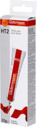 Tube mit Textilkleber von Gütermann. Rote und weiße Verpackung, 30g Inhalt.