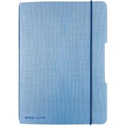 HERLITZ Notizheft my-book flex Leinen A5 40 Blatt punktiert hellblau