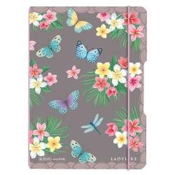 HERLITZ Notizheft flex Ladylike Butterflies my.book A5 punktiert 40 Blatt bunt