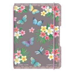 HERLITZ Notizheft flex Ladylike Butterflies my.book A6 punktiert 40 Blatt bunt