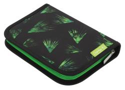 HERLITZ Schultaschen-Set SoftLight Plus Greenline Explorer 5-teilig schwarz/grün
