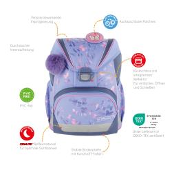 HERLITZ Schultaschen-Set UltraLight Plus Butterfly Paradise 5-teilig lila