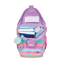 HERLITZ Schultaschen-Set Ultralight Ocean Lights 5-teilig rosa/blau/lila