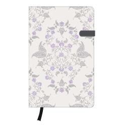 HERLITZ Notizbuch Dream Garden my.book A5 96 Blatt liniert mit Leseband und Falttasche flieder