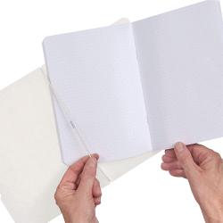 HERLITZ Notizheft my.book flex mit Wechselcover A5 40 Blatt punktiert Frozen Glam weiß