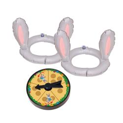 Spielset Lotti Karotti Splash. Enthält Sprinklermatte und Spielbrett mit Karottenfigur.