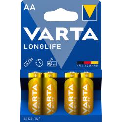 VARTA Longlife Mignon AA  Batterie 4 Stück