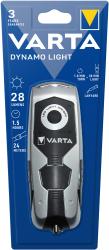 VARTA Dynamo-Taschenlampe LED mit Akku silber