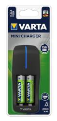 VARTA Ladegerät - Mini Charger inkl. 2x AA Batterien