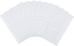 Packung mit 10 Fotosichttüllen für 10 x 15 cm Fotos. Aus Polypropylen, beidseitig bestückbar.
