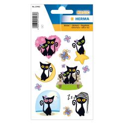 HERMA Foliensticker Magic Cute Cat Glitter 1 Blatt bunt