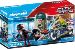 PLAYMOBIL® City Action Polizei-Motorrad: Verfolgung des Geldräubers 32 Teile 70572