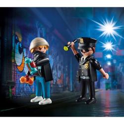 PLAYMOBIL® Duopack Polizist und Sprayer 10-teilig 70822