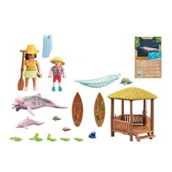 PLAYMOBIL® Wiltopia Paddeltour mit den Flussdelfinen 44 Teile 71143