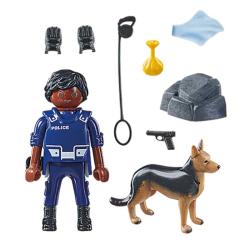 PLAYMOBIL® Polizist mit Spürhund 10 Teile 71162