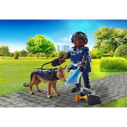 PLAYMOBIL® Polizist mit Spürhund 10 Teile 71162