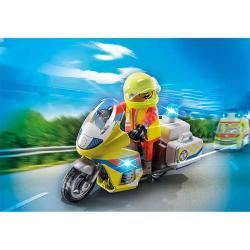 PLAYMOBIL® Notarzt-Motorrad mit Blinklicht 20 Teile 71205